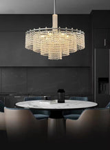 Halo Kristall Kronleuchter Chrom