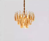 Chloe Kronleuchter aus bernsteinfarbenem Kristall